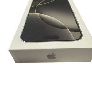 Apple IPhone 16 Pro Max Empty Box Only Packaging Made in CA Natural Titanium